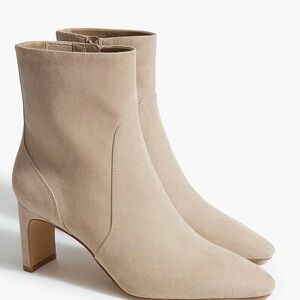 J Crew Tan Suede Ankle Boots